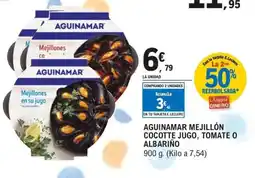 E.Leclerc AGUINAMAR Mejillón cocotte jugo, tomate o albariño oferta