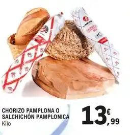 E.Leclerc Chorizo pamplona o salchichón pamplonica oferta