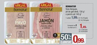 Condis Jamón cocido extra argal oferta