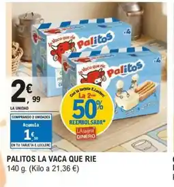 E.Leclerc LA VACA QUE RIE Palitos oferta