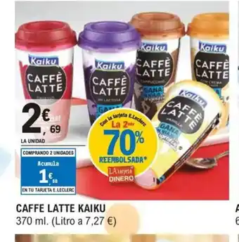 E.Leclerc KAIKU Caffe latte oferta