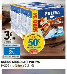 E.Leclerc PULEVA Batido chocolate oferta