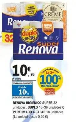 E.Leclerc RENOVA Higiénico súper oferta