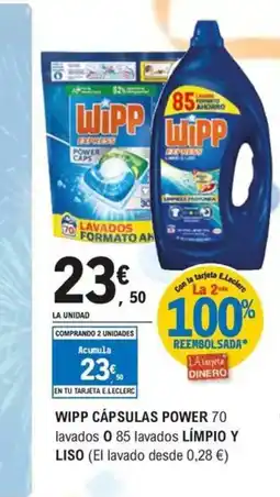 E.Leclerc WIPP Cápsulas power oferta