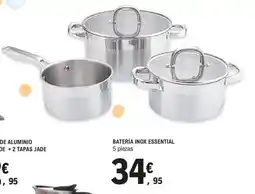 E.Leclerc Batería inox essential oferta