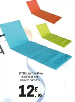 E.Leclerc Esterilla tumbona oferta