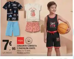 E.Leclerc Conjunto camiseta y pantalón corto oferta