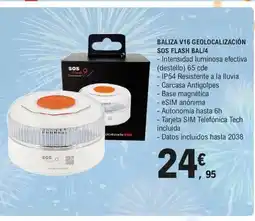 E.Leclerc Baliza v16 geolocalización sos flash bal/4 oferta