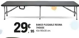 E.Leclerc Banco plegable resina 7house oferta