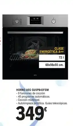 E.Leclerc AEG Horno gu5pb43fsm oferta