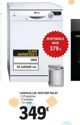 E.Leclerc BALAY Lavavajillas 3vs572bp oferta