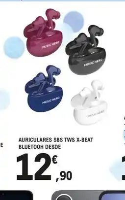 E.Leclerc Auriculares sbs tws x-beat bluetooh desde oferta