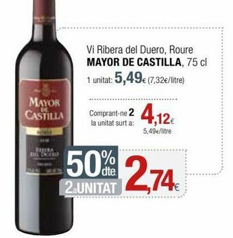 Condis Vino tinto mayor de castilla oferta