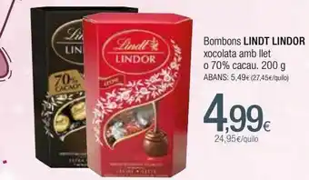 Condis Bombones lindt oferta