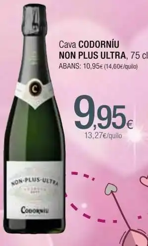 Condis Cava codorniu oferta