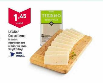 ALDI La Tabla Queso Tierno oferta