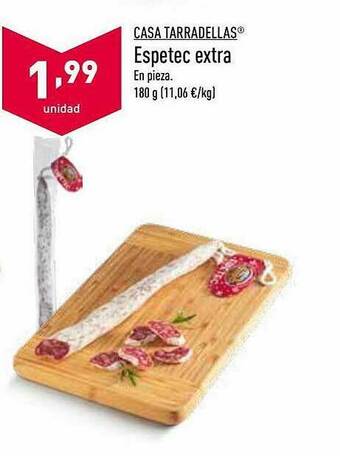 ALDI Casa Tarradellas Espetec Extra oferta