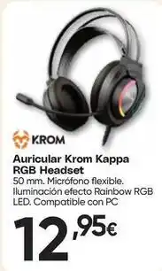 Krom - auricular kappa rgb headset