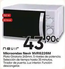 Nevir - microondas nvr6226m