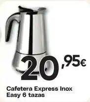 Express - cafetera inox easy 6 tazas