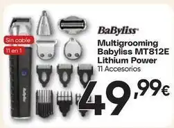 FROIZ Babyliss - multigrooming mt812e lithium power oferta