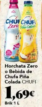 Gadis Chufi - horchata zero o bebida de chufa pina colada oferta