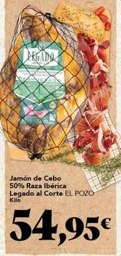 Gadis Elpozo - jamón de cebo 50% raza ibérica legado al corte oferta