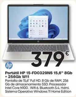 FROIZ Hp - portatil 15-fd0329ns 15,6 8gb + 256gb w11 oferta
