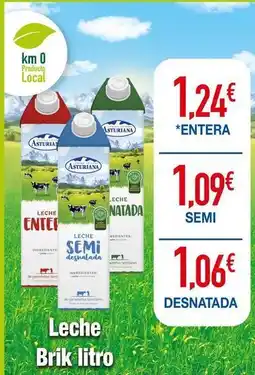 Masymas La asturiana - leche brik litro oferta