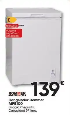 FROIZ Rommer - congelador mfe100 oferta