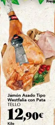 Gadis Tello - jamón asado tipo westfala con pata oferta