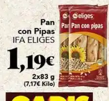 Gadis Ifa eliges - pan con pipas oferta