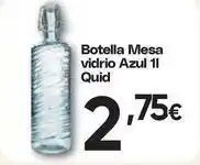 FROIZ Quid - botella mesa vidrio azul oferta