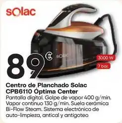FROIZ Solac - centro de planchado cpb6110 optima center oferta