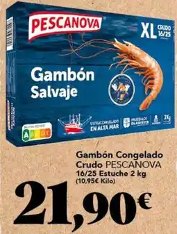Gadis Pescanova - gambon congelado crudo 16/25 estuche oferta