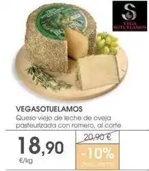 Supermercados Plaza Vega sotuelamos - queso viejo de leche de oveja pasteurizada con romero oferta