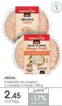 Supermercados Plaza Argal - ensaladilla de cangrejo o cangrejo y mango oferta