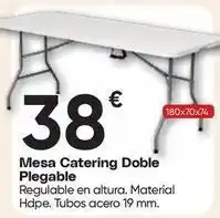 FROIZ Mesa catering doble plegable oferta