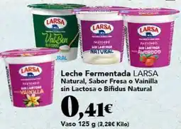 Gadis Larsa - leche fermentada natural, sabor fresa o vainilla sin lactosa o bifidus natural oferta