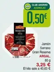 Masymas Argal - jamón serrano gran reserva oferta