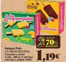 Gadis La menorquina - helado polo oferta