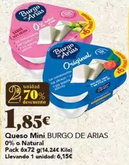 Gadis Burgo de arias - queso mini oferta