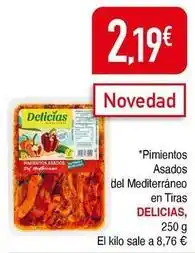 Masymas Delicias de jabugo - pimientos asados del mediterráneo en tiras oferta