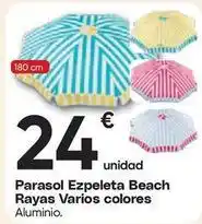 FROIZ Parasol ezpeleta beach rayas oferta