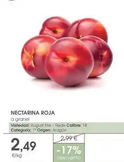 Supermercados Plaza Origen - nectarina roja oferta