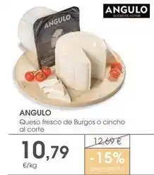 Supermercados Plaza Angulo - queso fresco de burgos o cincho al corte oferta