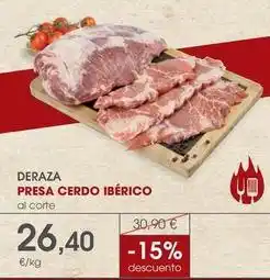 Supermercados Plaza Deraza - presa cerdo iberico oferta