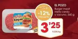 Supermercados Plaza El pozo - burger meat mixta cerdo y vacuno oferta