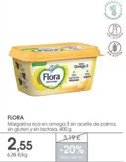Supermercados Plaza Flora - margarina rica en omega 3 sin aceite de palma sin gluten y sin lactosa oferta