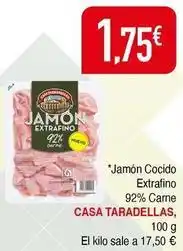 Masymas Casa tarradellas - jamon cocido extrafino 92% carne oferta